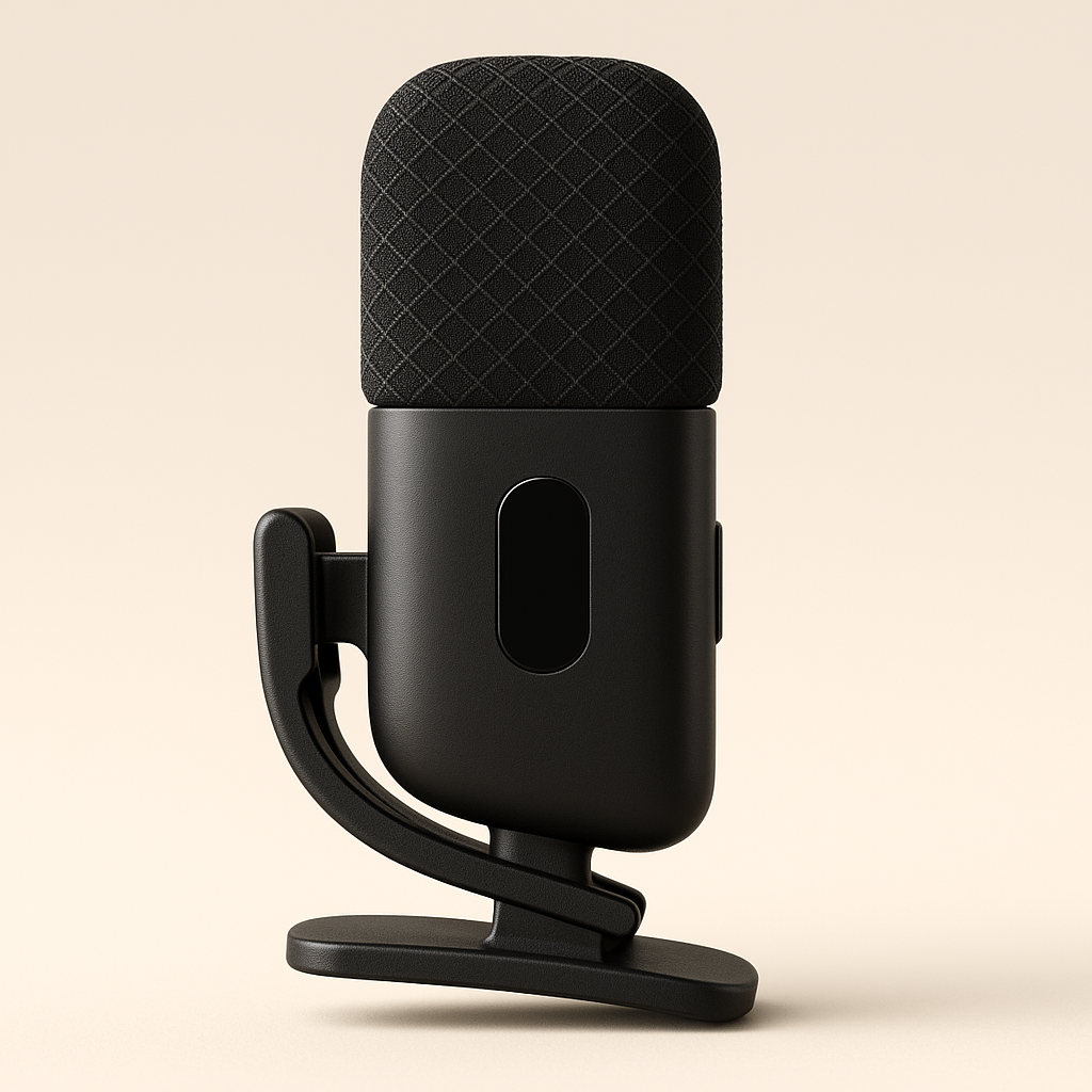 Wireless Microphone, Compact Clip-On Mic for Live Show/Interview/Vlog