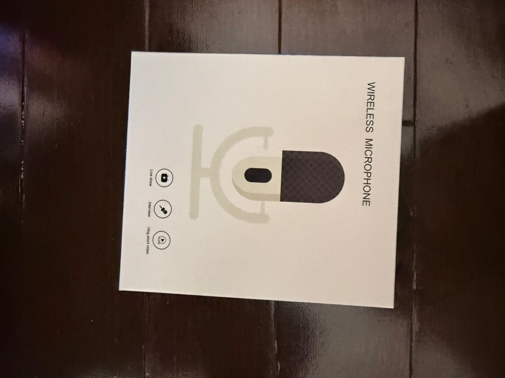 Wireless Microphone, Compact Clip-On Mic for Live Show/Interview/Vlog