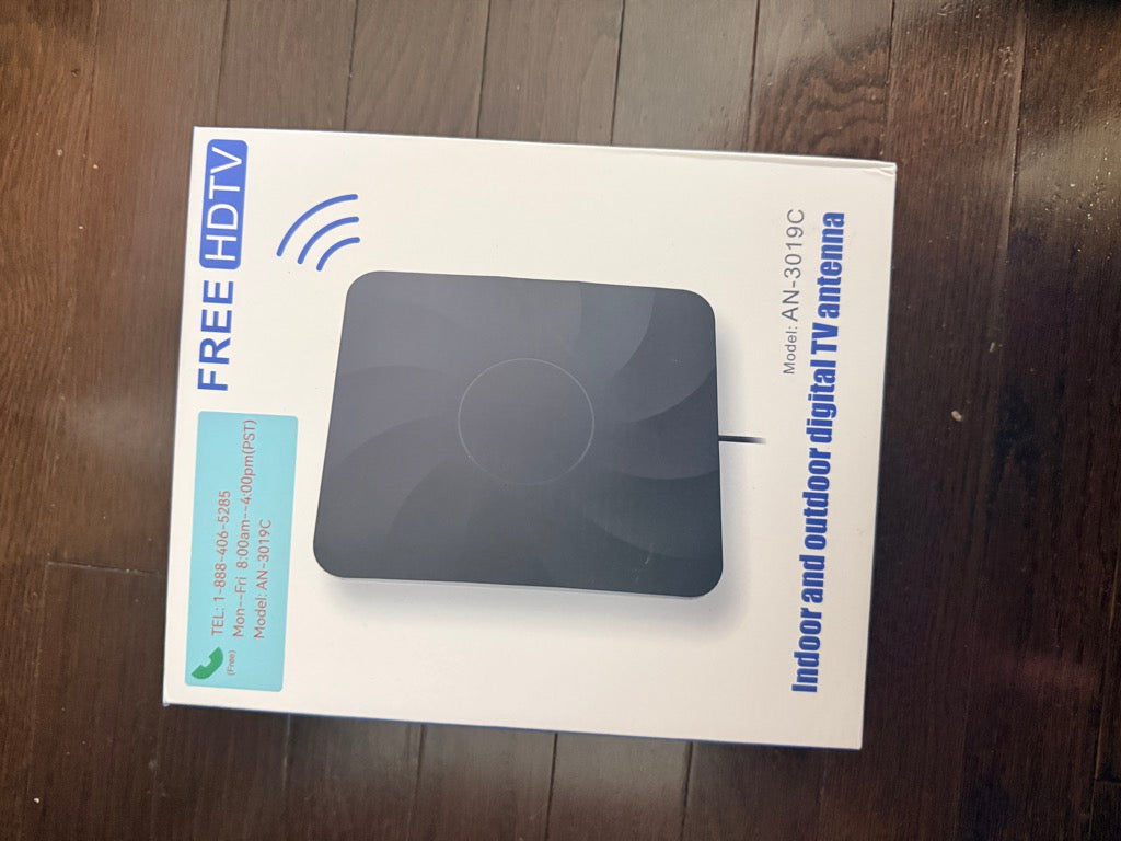 HDTV Antenna, Indoor/Outdoor Digital TV Antenna, Model AN-3019C