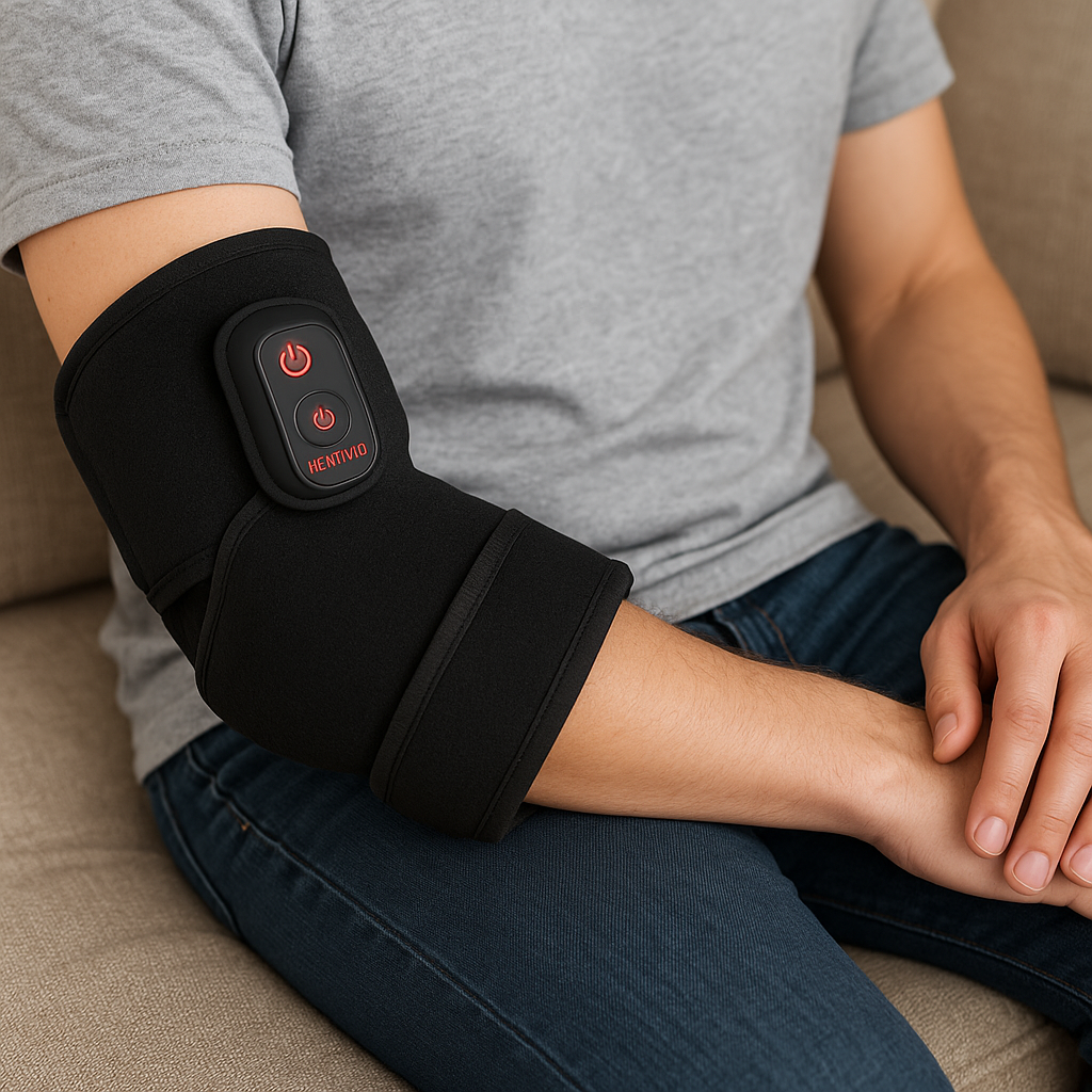 Heating Vibrating Elbow Wrap, Cordless (Newllem)