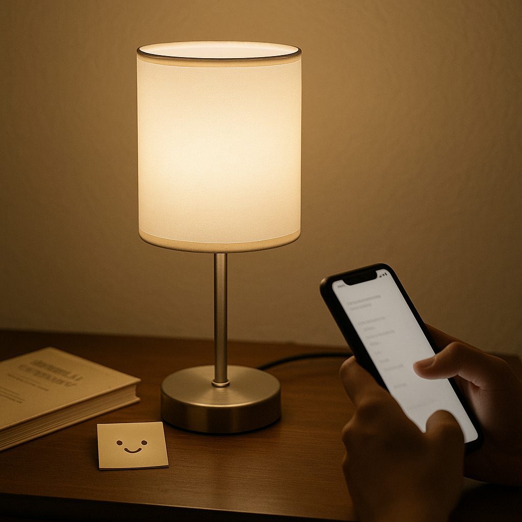 Table Lamp Warm LED 3000K E26 Socket 3 Light Patterns