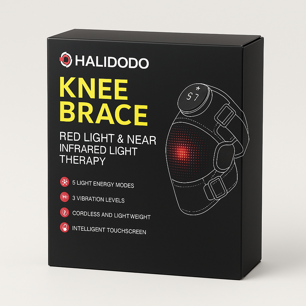 HALIDODO Red Light Knee Brace, Infrared Therapy Massager