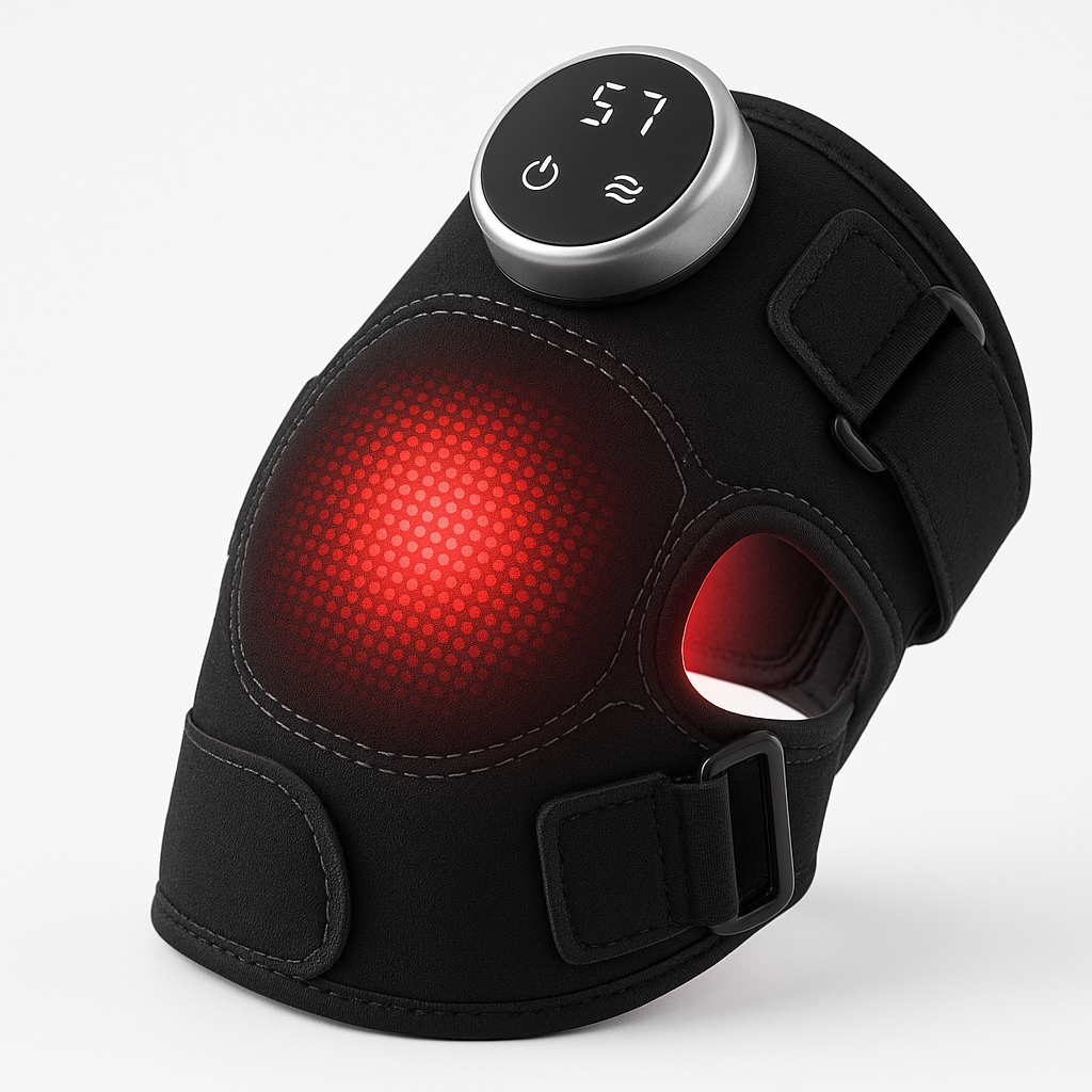 Red Light Knee Brace with 48 High-Output Lamps, Cordless