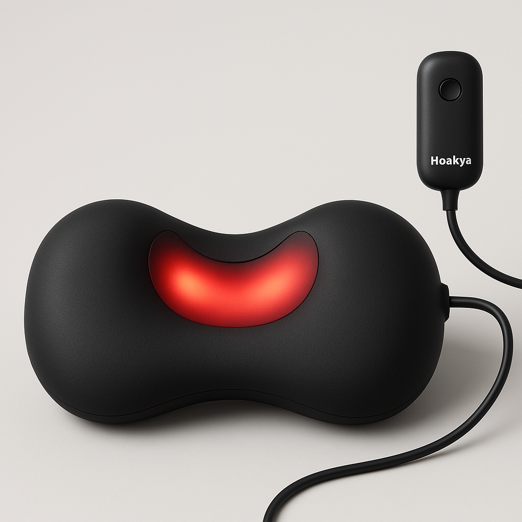 Hoskya Neck Traction Pillow with Red Light Therapy