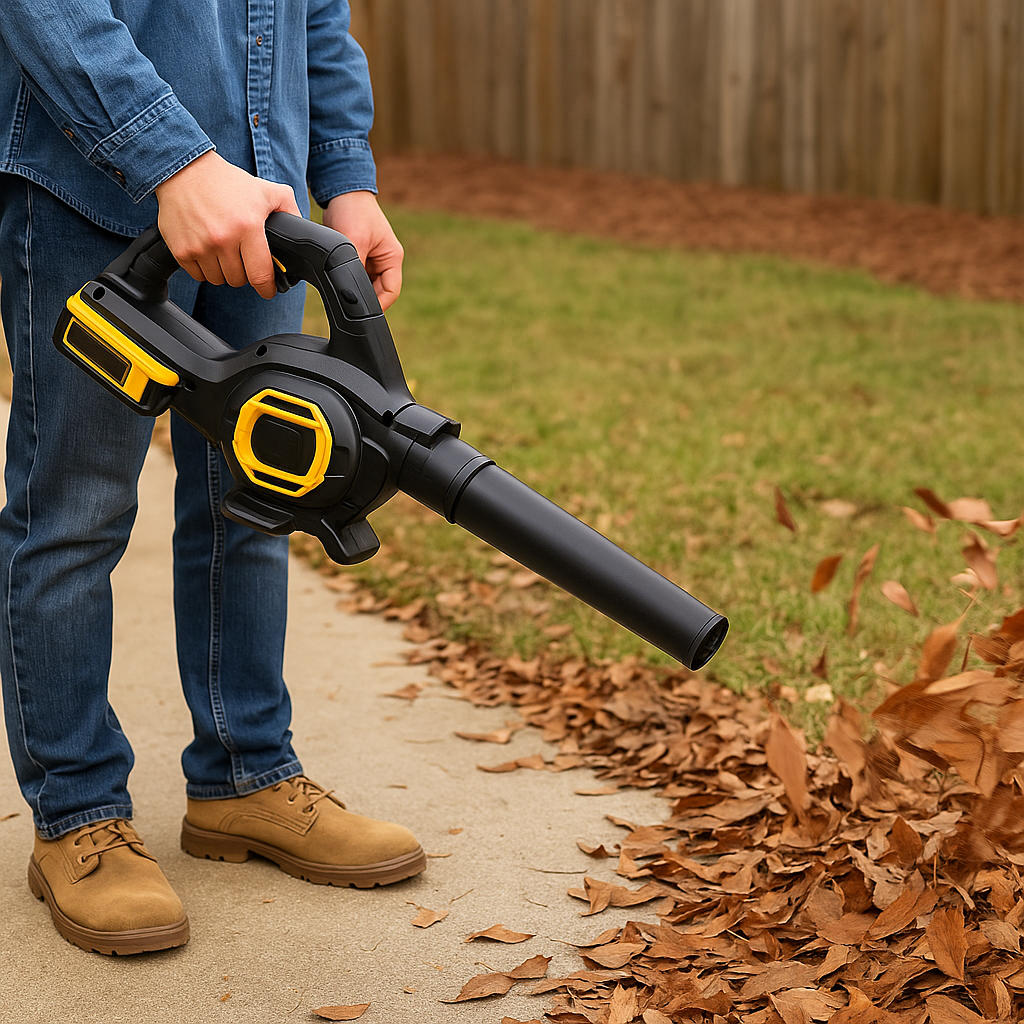 Brushless Cordless Leaf Blower, Handheld Jobsite Blower