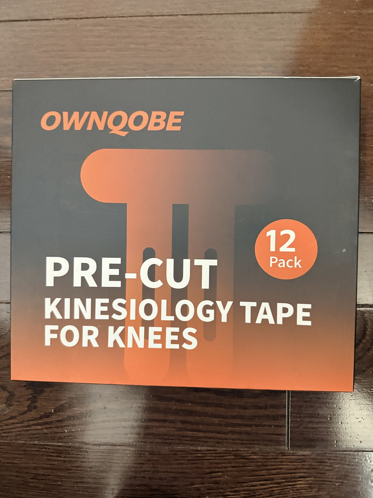 OWNQOBE Pre-Cut Kinesiology Tape for Knees, 12 Pack