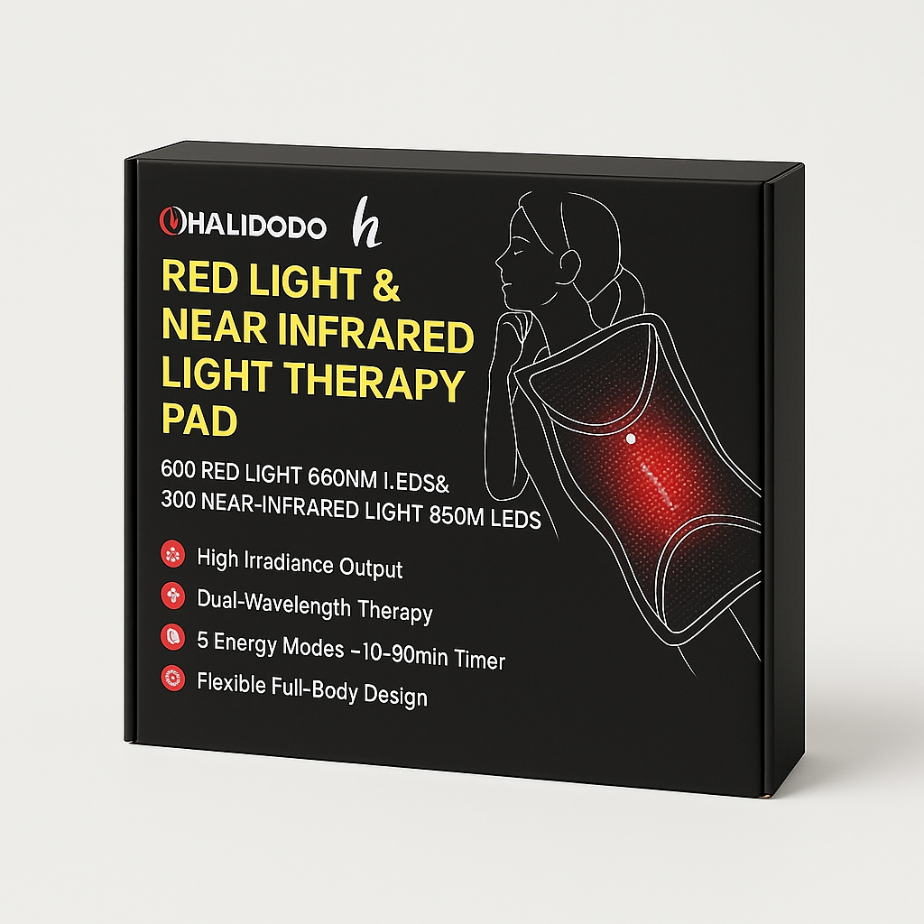 HALIDODO Red Light & Near Infrared Therapy Pad, 900 LEDs