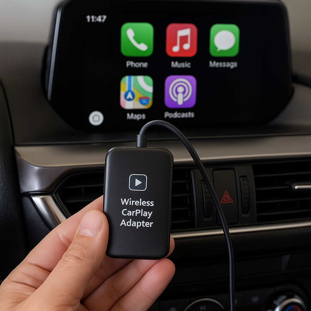 Wireless CarPlay Adapter, Plug & Play Fast Stable Connection