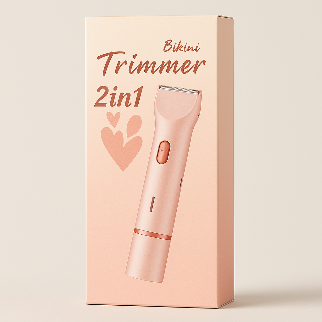 2-in-1 Bikini Trimmer for Women, Electric Body Hair Shaver