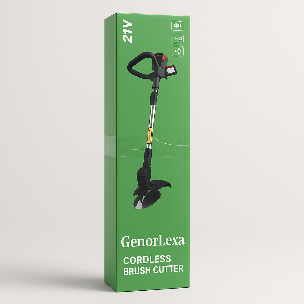 GenorLexa 21V Cordless Brush Cutter & String Trimmer