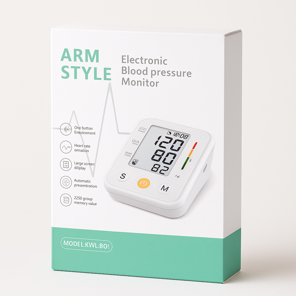 Arm Style Electronic Blood Pressure Monitor, KWL-B01