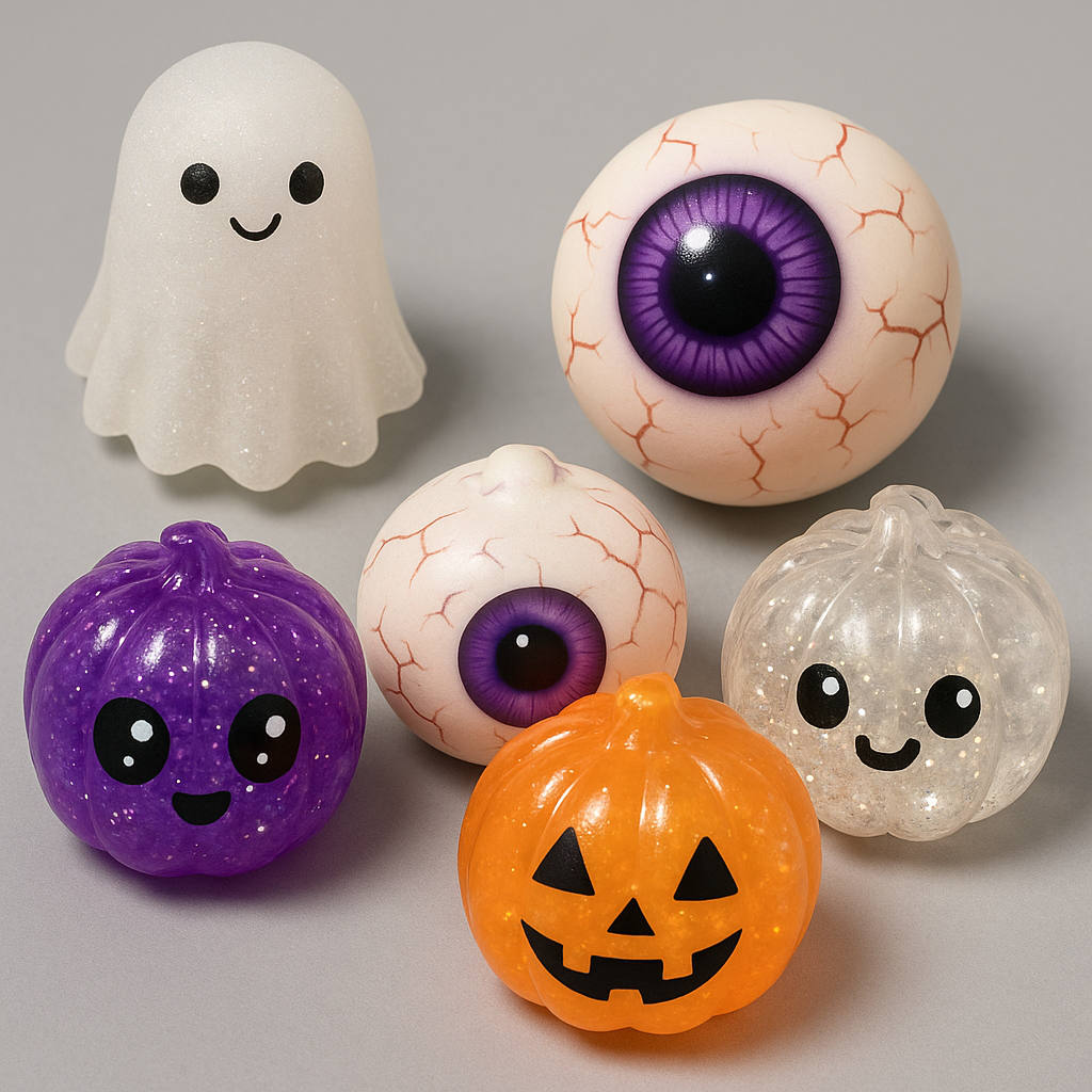 Halloween Mystery Box, Squishy Pumpkin, Ghost & Eyeball Toys