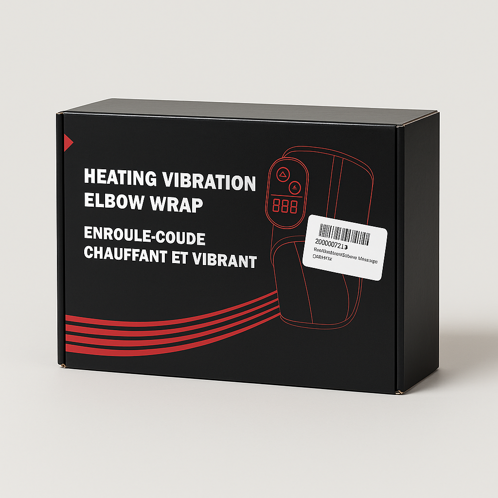 Heating Vibration Elbow Wrap, Cordless Heated Elbow Massager