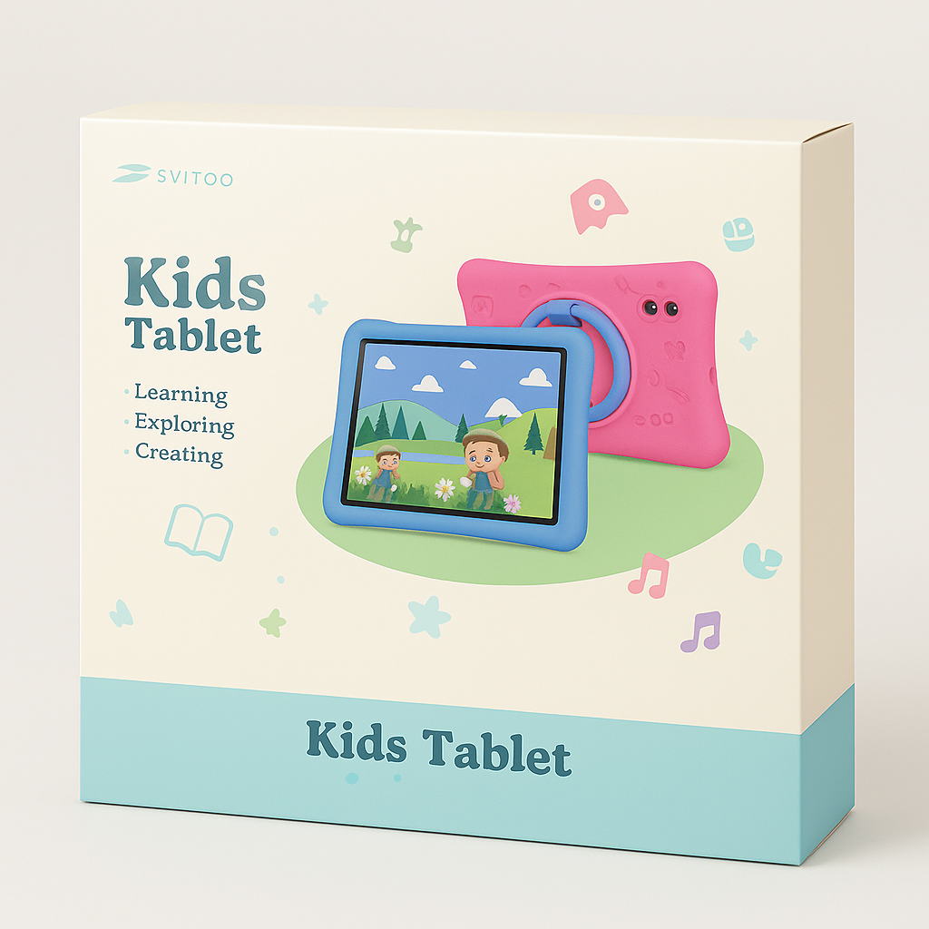 SVITOO Kids Tablet with Shockproof Case, Learning & Creating