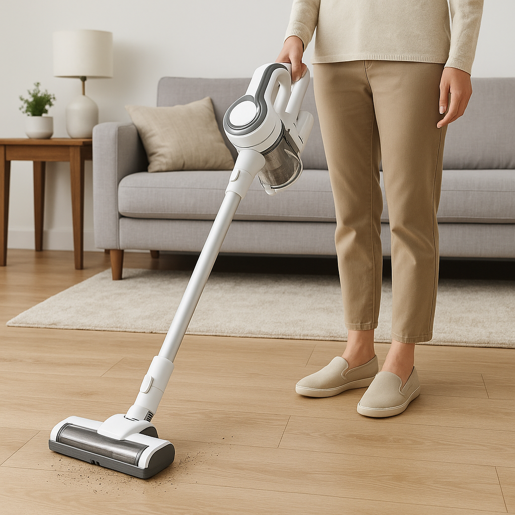SUPCLEAN A10 Cordless Vacuum Cleaner, Extra-Large Dust Cup