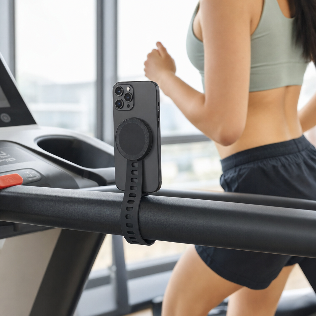 TeQable Magnetic Phone Holder with Silicone Strap