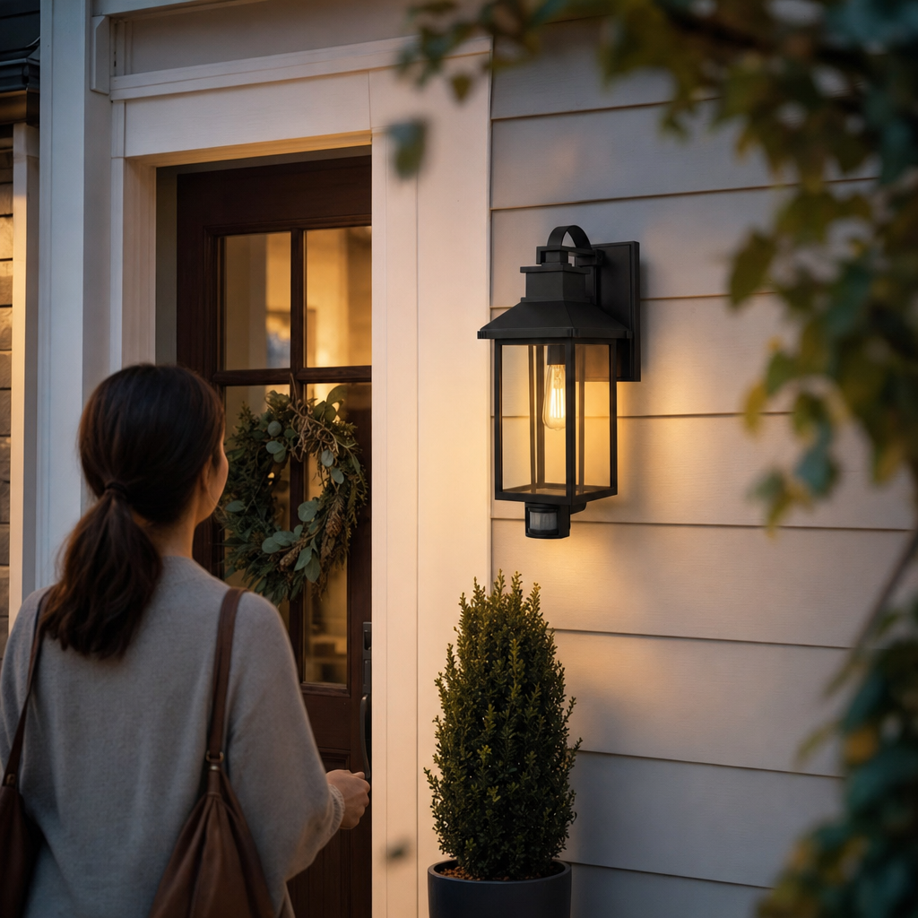 Nebangya Dusk to Dawn Motion Sensor Outdoor Wall Light