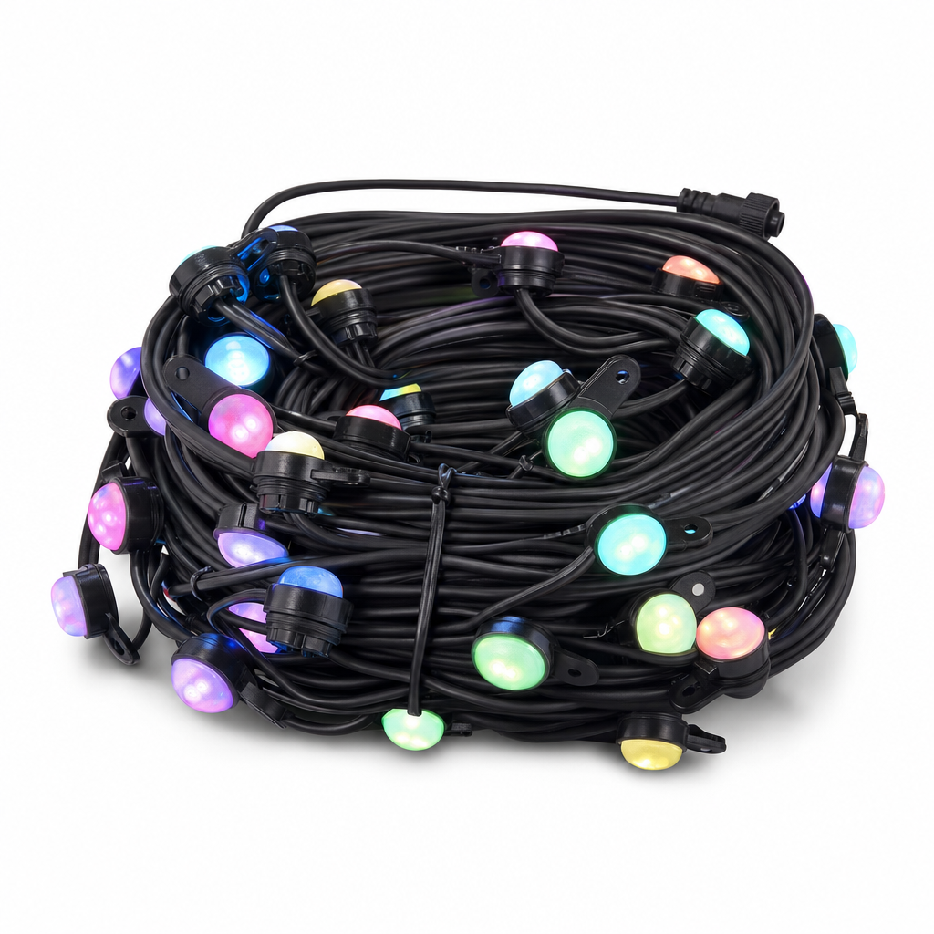 Outdoor LED Colorful Eaves Lights, RGB Roofline House Lights