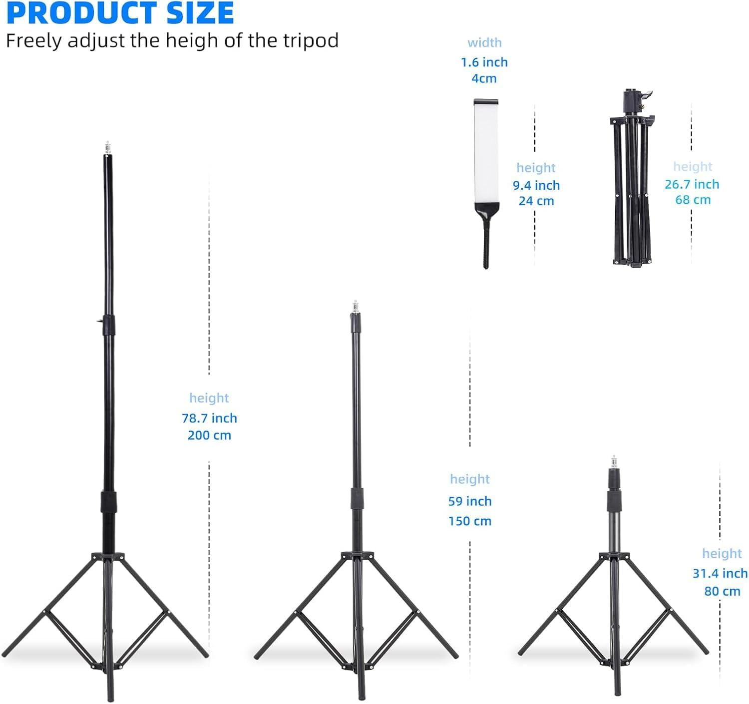 Four-Arm LED Photography Light - Professional Studio Lighting for Streaming & Video