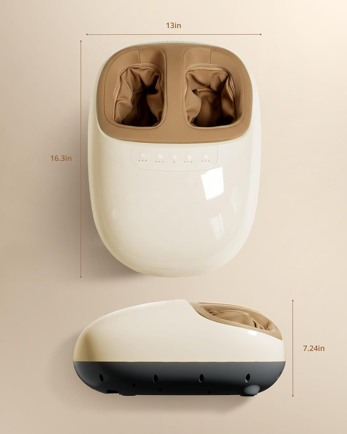 Shiatsu Foot Massager Machine - Heat & Air Compression for Plantar Fasciitis Relief