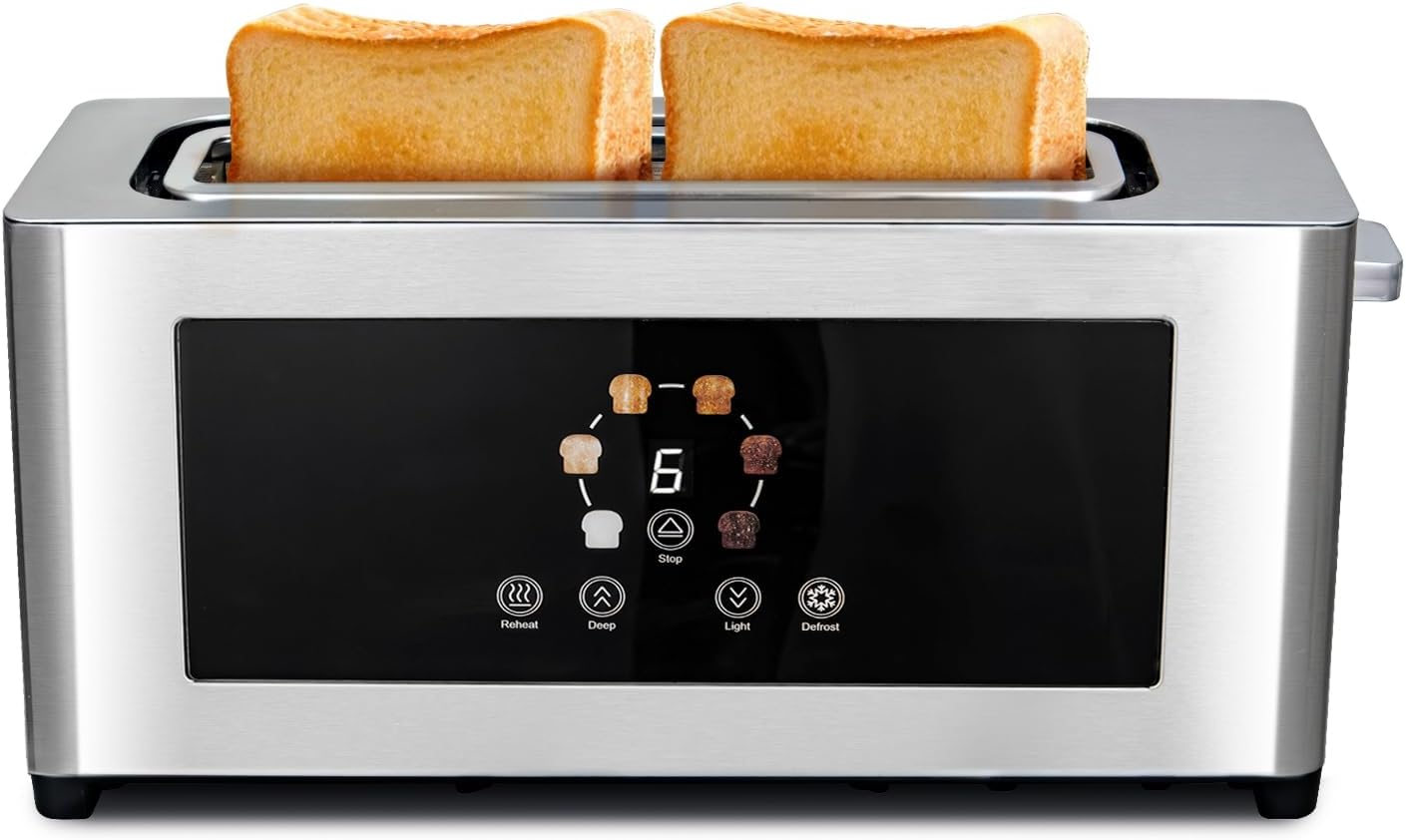 2-Slice Toaster with Touch Screen & Extra Wide Slots - 1000W