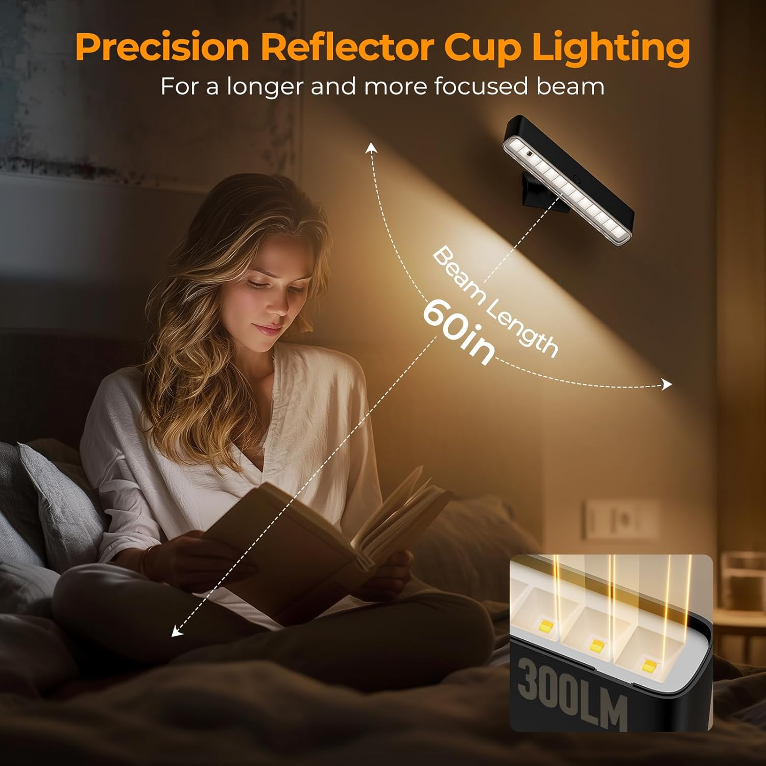 Magnetic Wireless Wall Sconce Set of 2 - Rechargeable Battery Operated LED with Remote & Touch Control