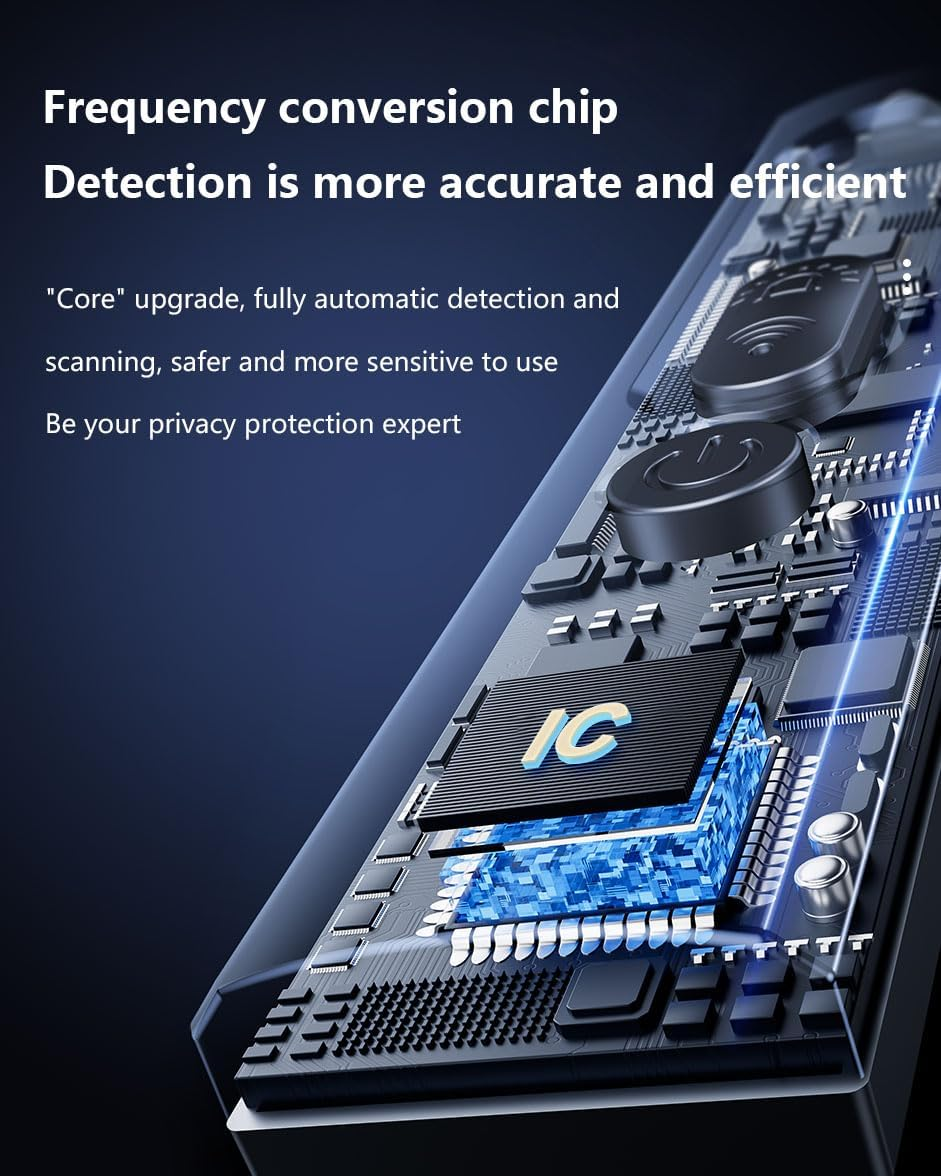 Hidden Camera Detector & RF Signal Scanner - 6 Sensitivity Levels for Travel Security