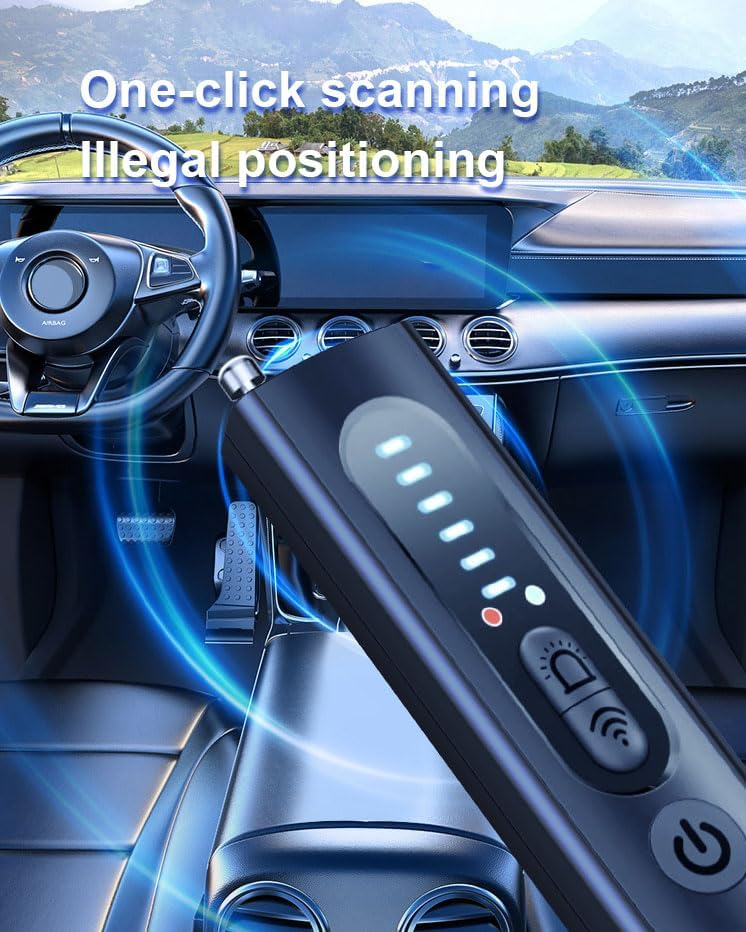 Hidden Camera Detector & RF Signal Scanner - 6 Sensitivity Levels for Travel Security
