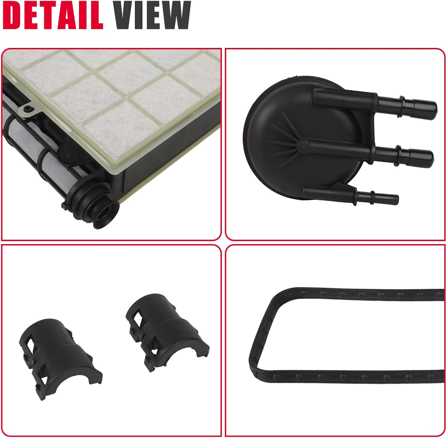 6.7 Powerstroke Fuel Filter Kit for 2017-2025 Ford F-Series Super Duty - OEM Compatible FD4624 FD4625