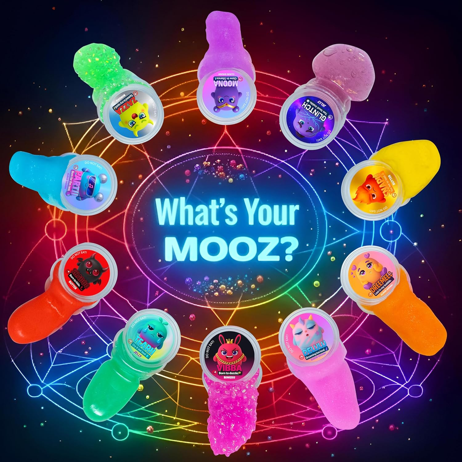 Ultimate Slime Kit 10 Pack - Cloud Dough, Crunchy, Butter & Jelly Slimes | Kids Sensory Toy