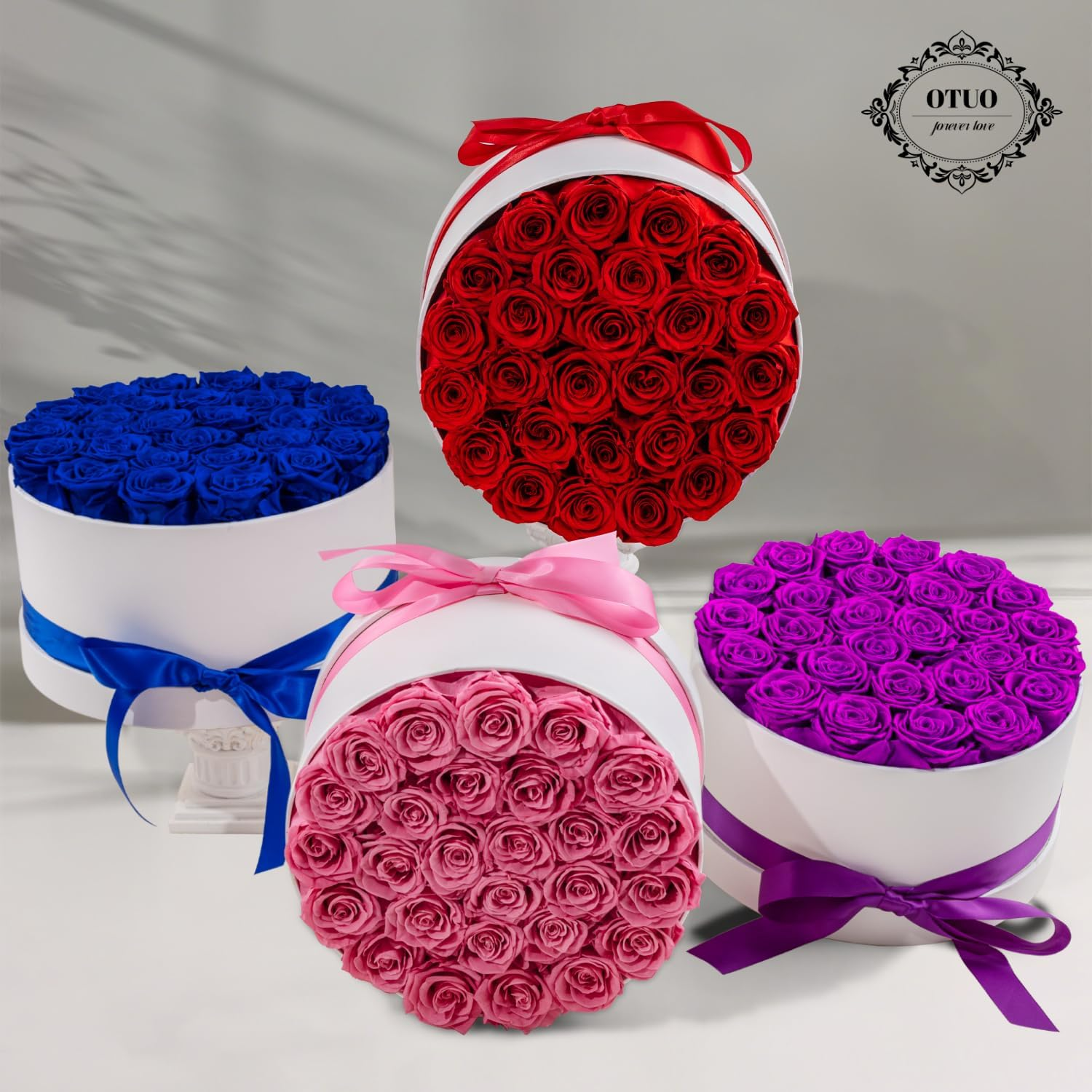 27 Piece Preserved Roses in Box - Forever Flowers Eternal Rose Gift for Mom Wife Anniversary Birthday Women