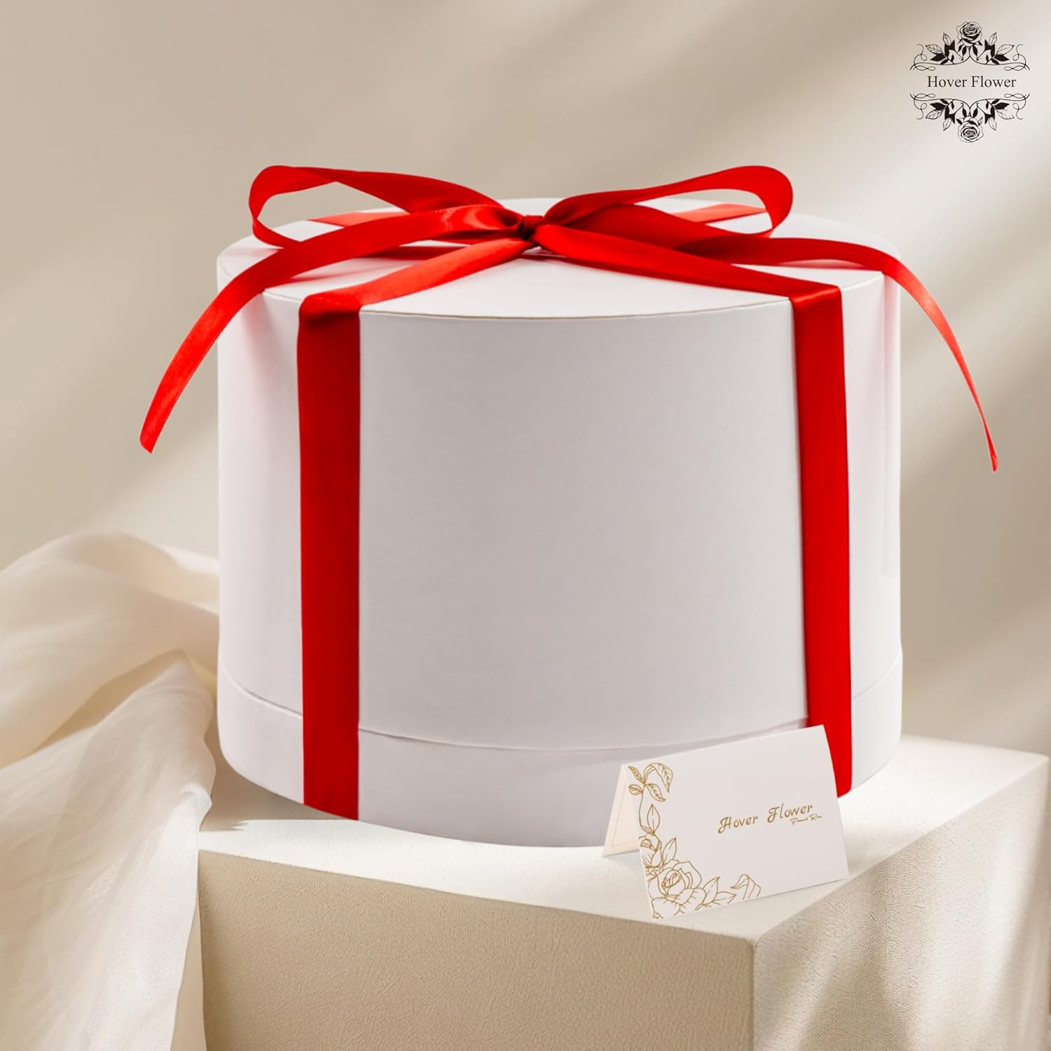 27 Red Preserved Roses in White Luxury Box - Forever Flowers Eternal Rose Gift for Anniversary Valentine's Day Birthday