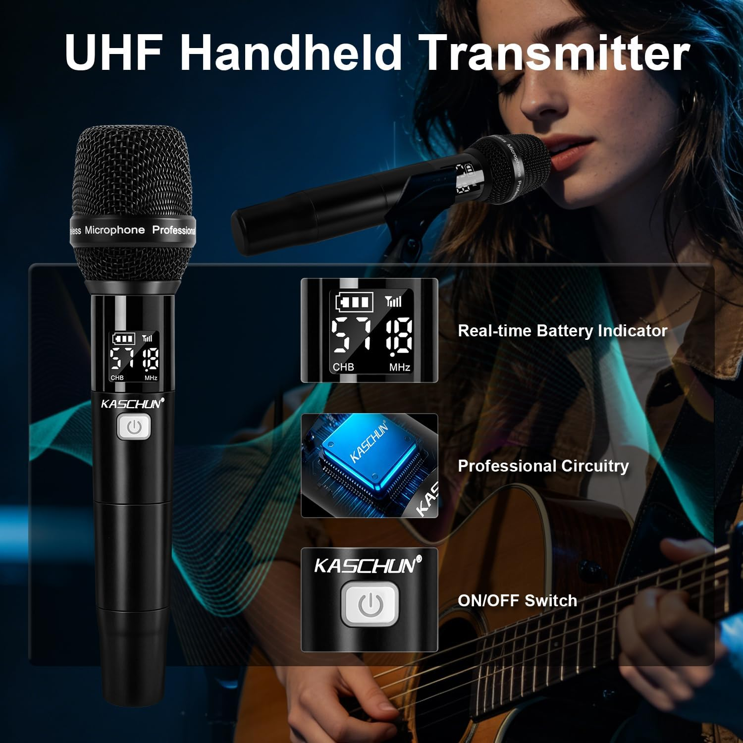 ML380 Dual Wireless Microphone System UHF