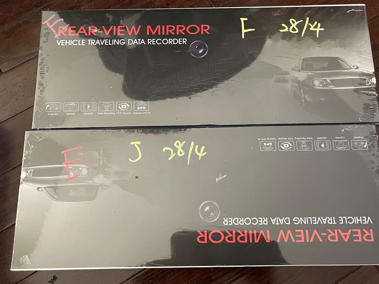 4K Mirror Dash Cam Front and Rear with Carplay&amp;Android Auto, 12'' Rear