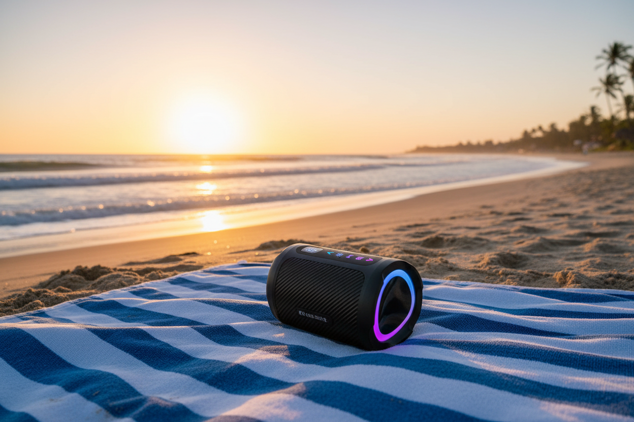 Bluetooth Speaker Beach Lifestyle