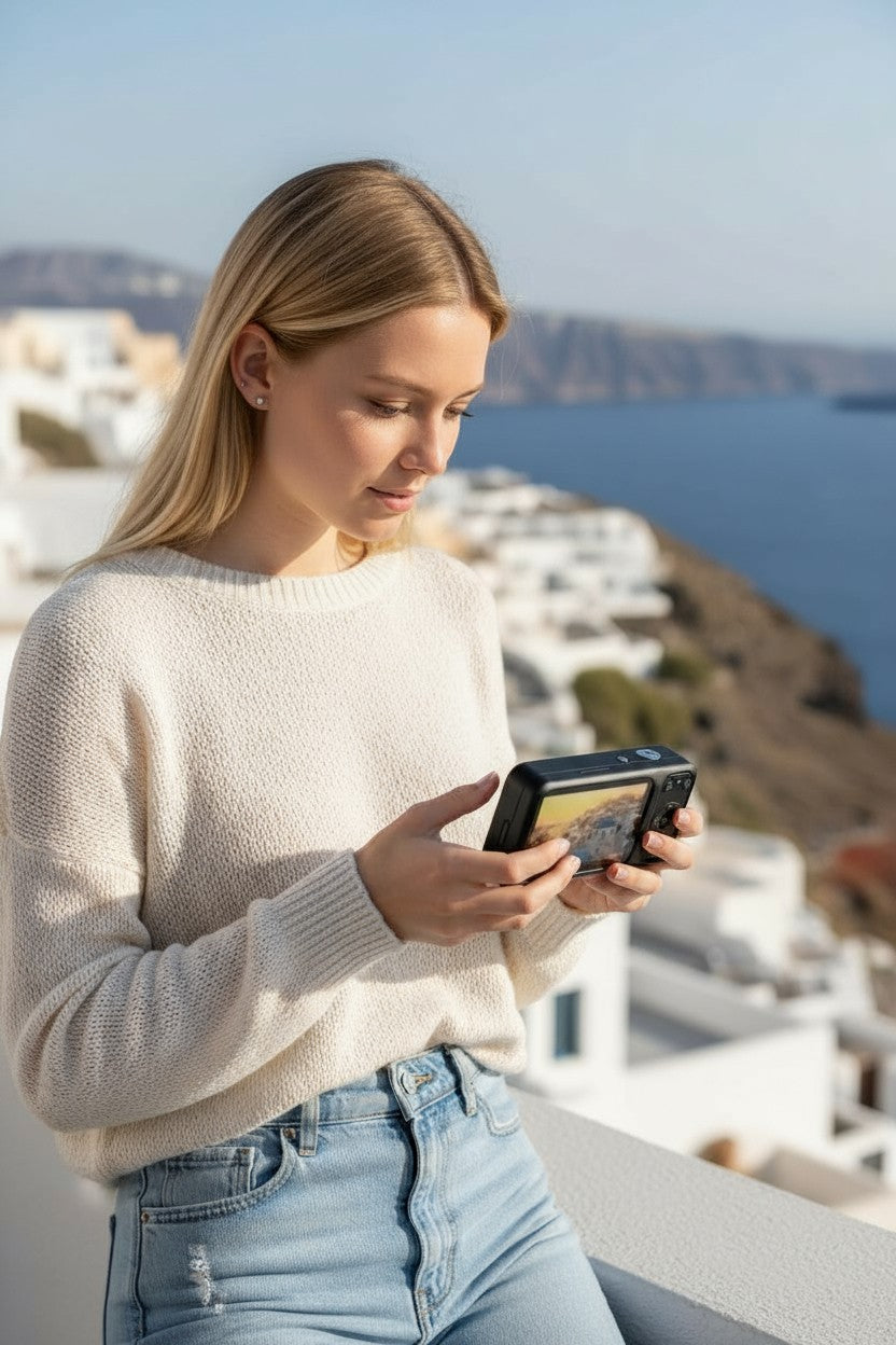 4K Digital Camera 64MP with Dual Screens & 18X Zoom - Point and Shoot Camera