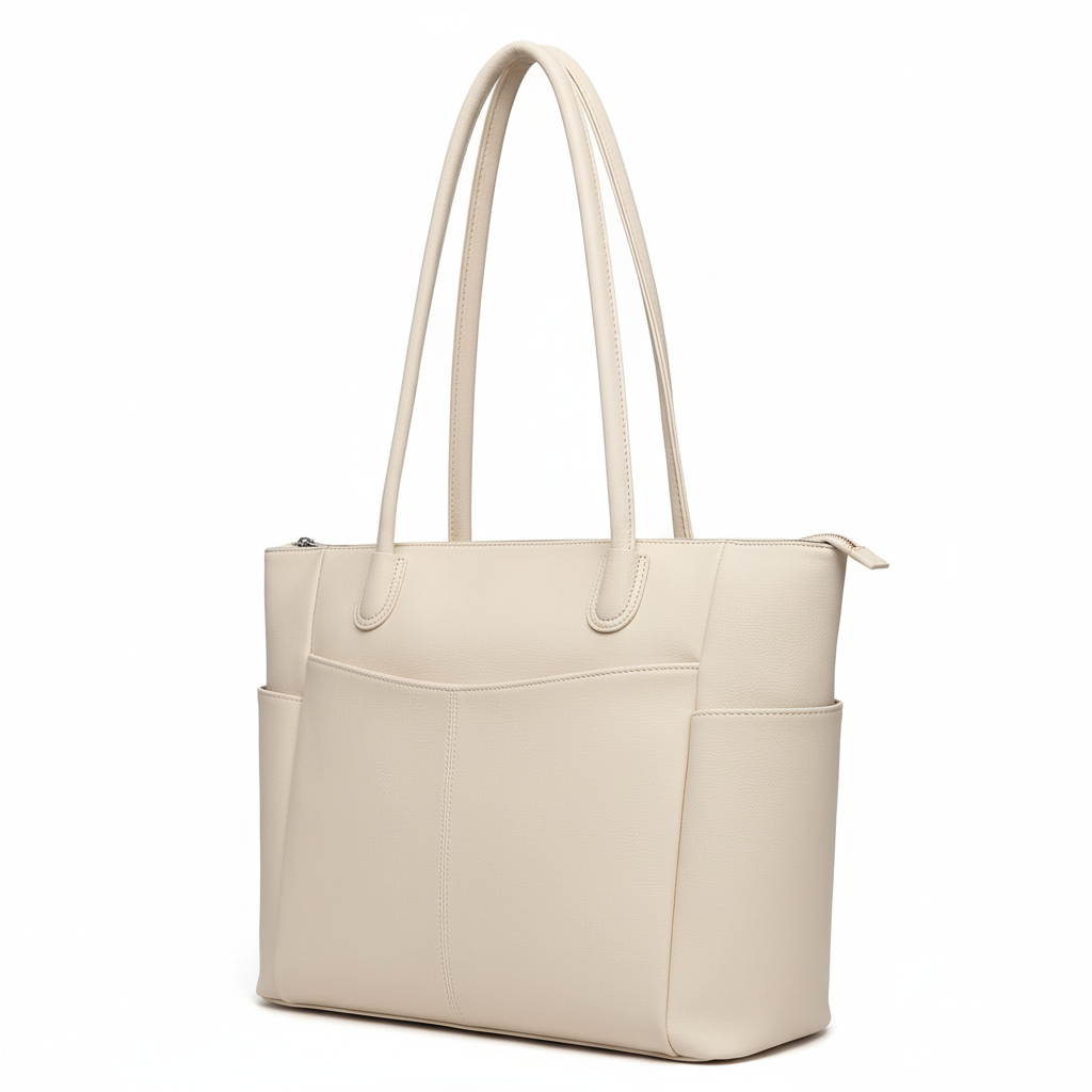 Cream tote bag main view