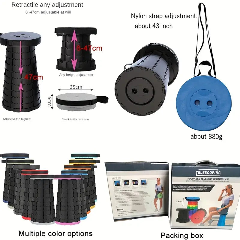 Telescopic Stool Outdoor Portable