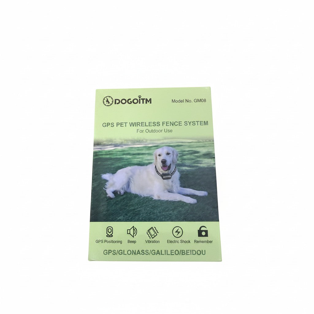 Exquisite Deal Shop Dogotm GM06 GPS wireless dog fence system with rechargeable collar for outdoor use. Features GPS positioning, beep, vibration, and electric shock.