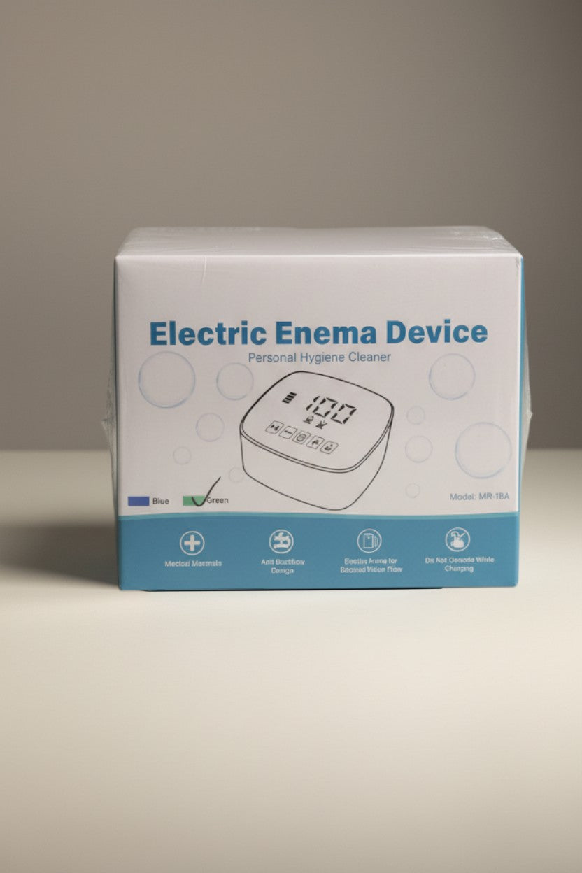Exquisite Deal Shop Electric Enema Device Personal Hygiene Cleaner with LCD display and adjustable flow control.