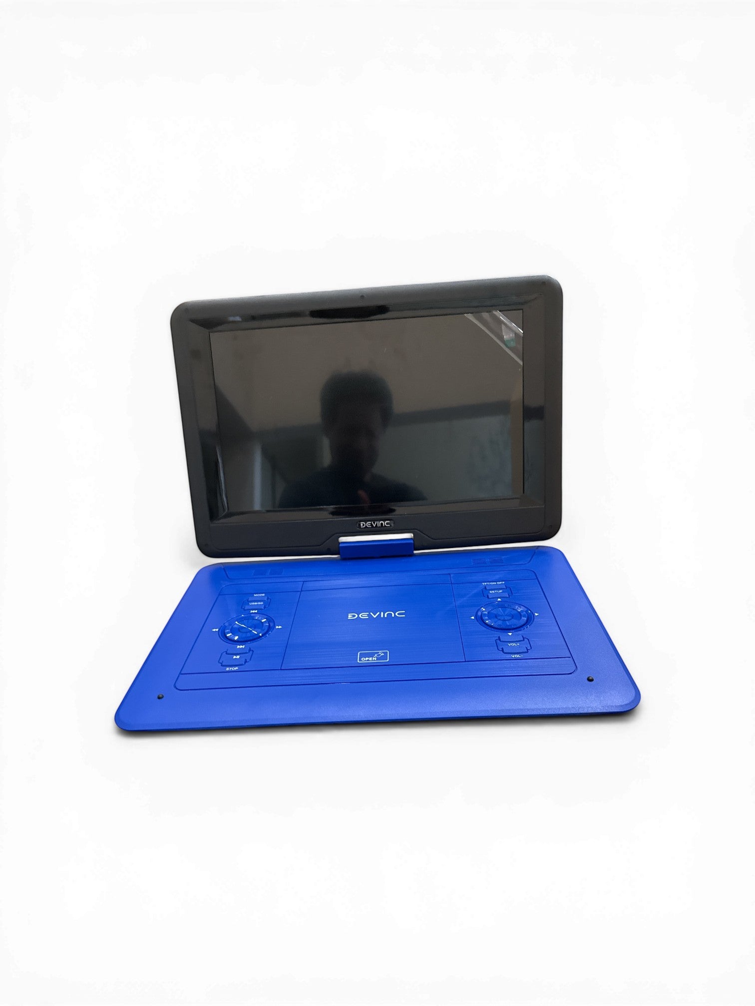 Exquisite Deal Shop black portable video player with blue control panel, ideal for travel and kids.