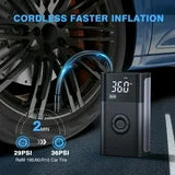Carsun Tire Inflator Portable Air Compressor delivers up to 150 PSI of power