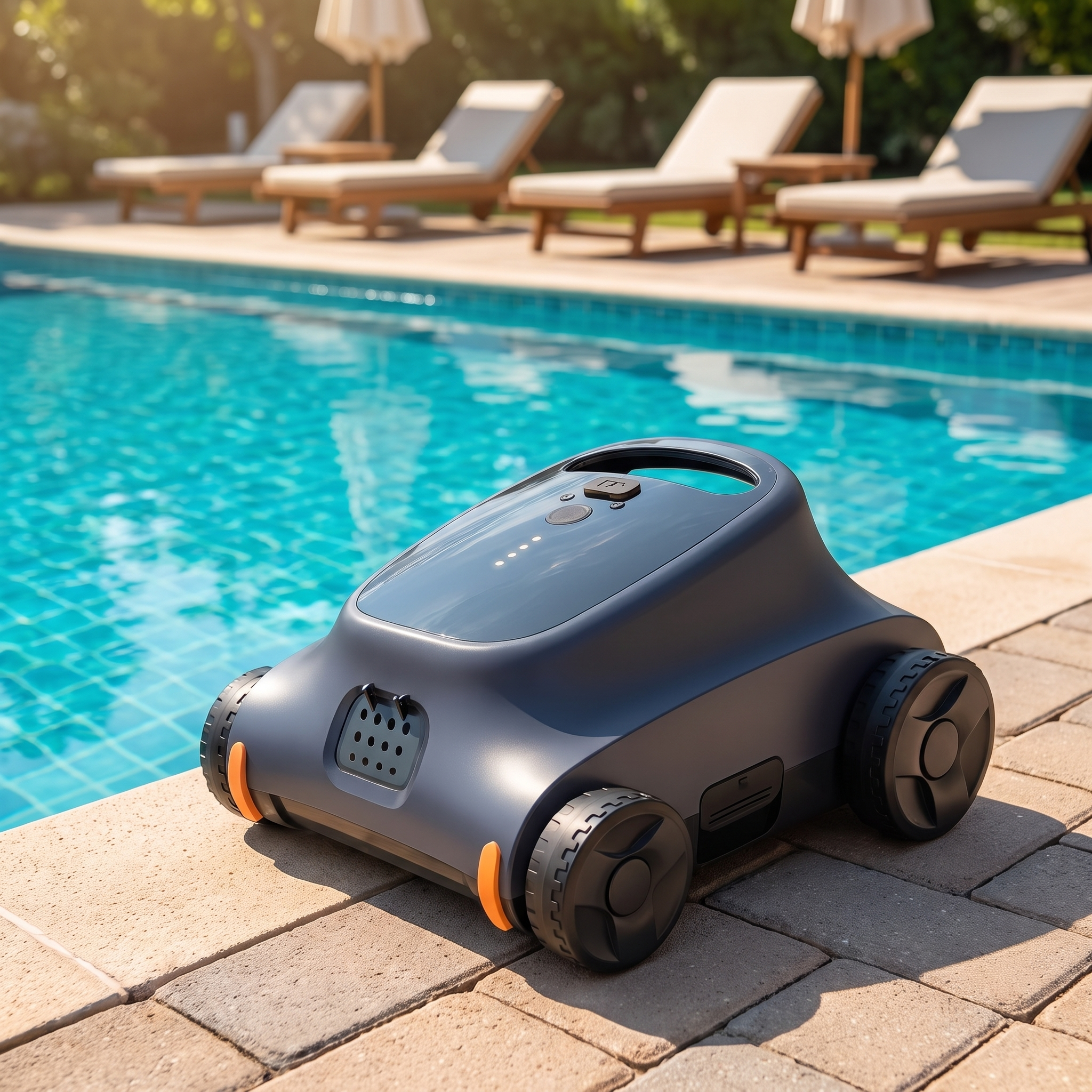 SAT10 pool cleaner on deck