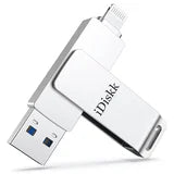 iDiskk 256GB iPhone Photo Storage Stick MFi Certified Flash Drive