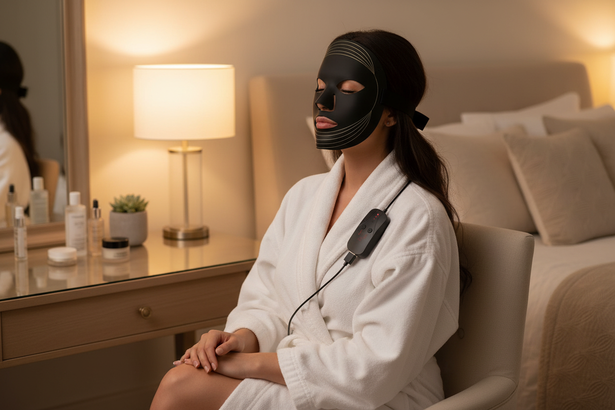 Red Light Therapy Mask - Woman Model