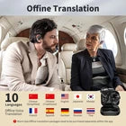 Language Translator Earbuds, 3-in-1 AI Translation 138 Black-G5