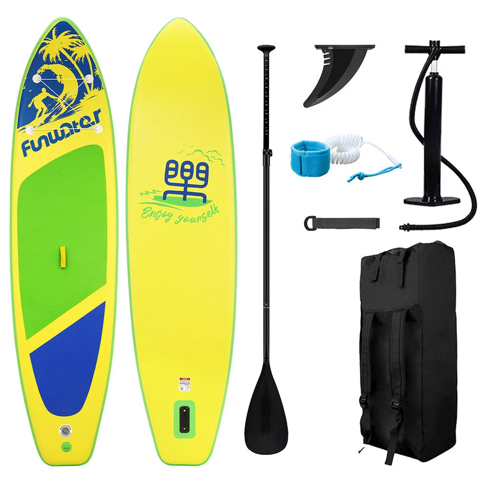 FunWater SUPFW28D Stand Up Paddle Board 138*34*6 inch 419lbs Capacity 12-15 PSI