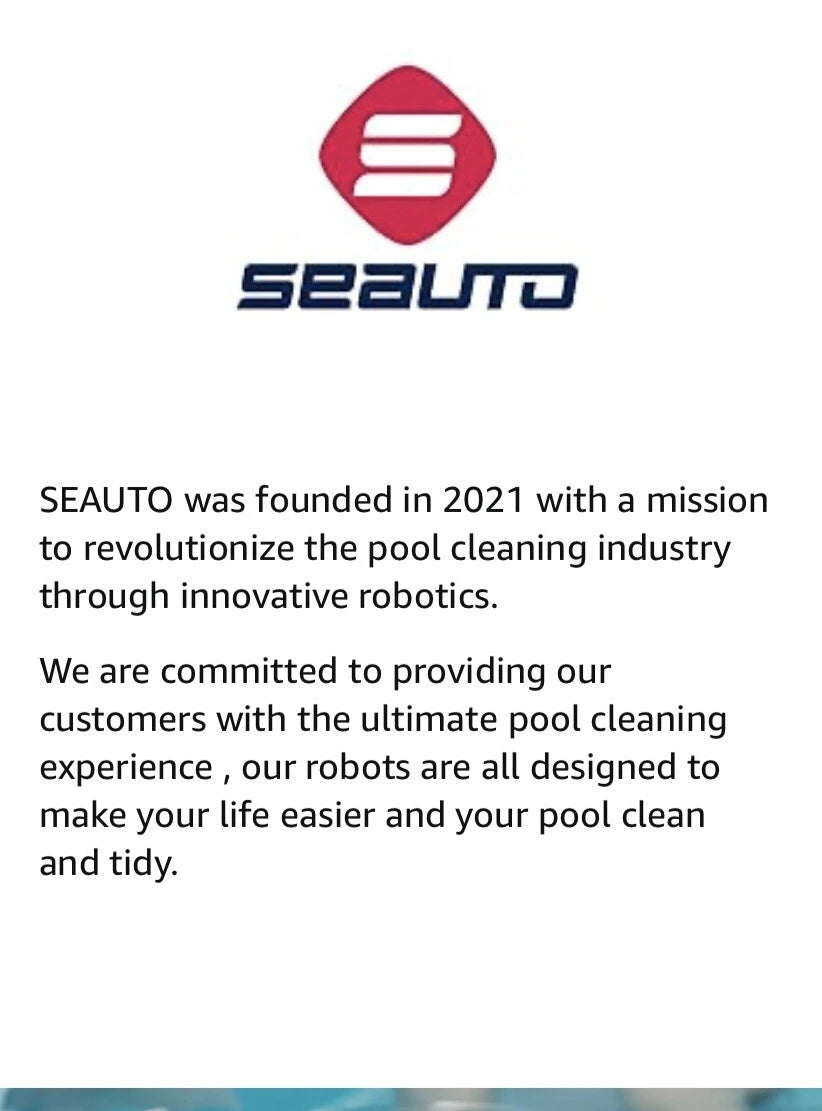 Seauto Robotic Wall Climbing Pool Cleaner Brand New 2024 Model “The Crab" ap
