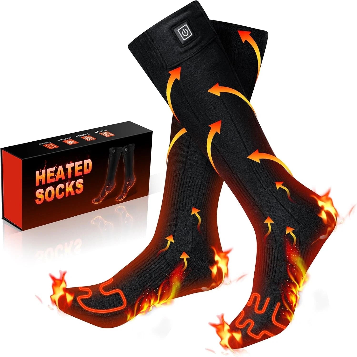 Heated socks for men and women 3 heating levels