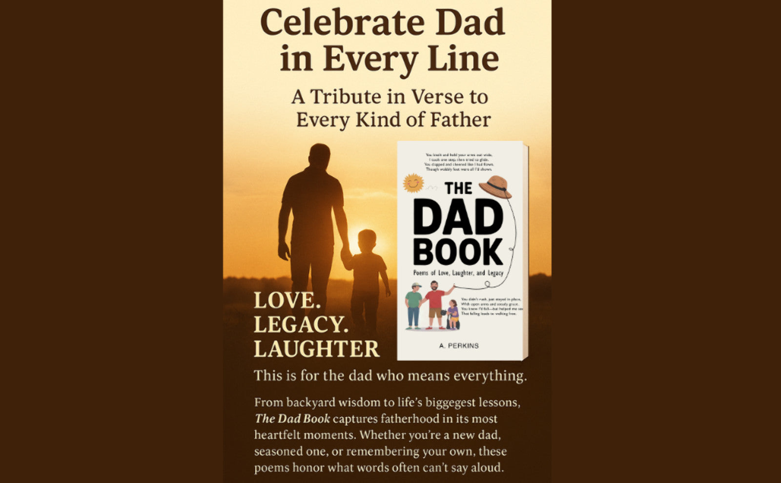 The Dad Book: Poems of Love, Laughter, and Legacy (Paperback or Hardcover)